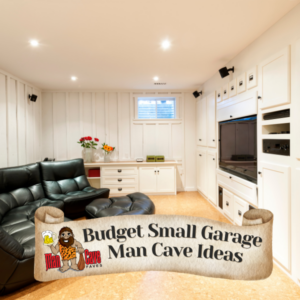 budget small garage man cave ideas